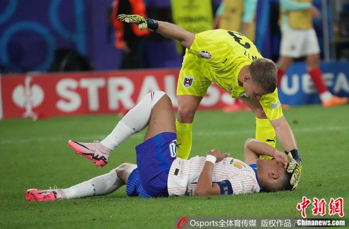 姆巴佩鼻骨骨折 法国首战告捷引担忧